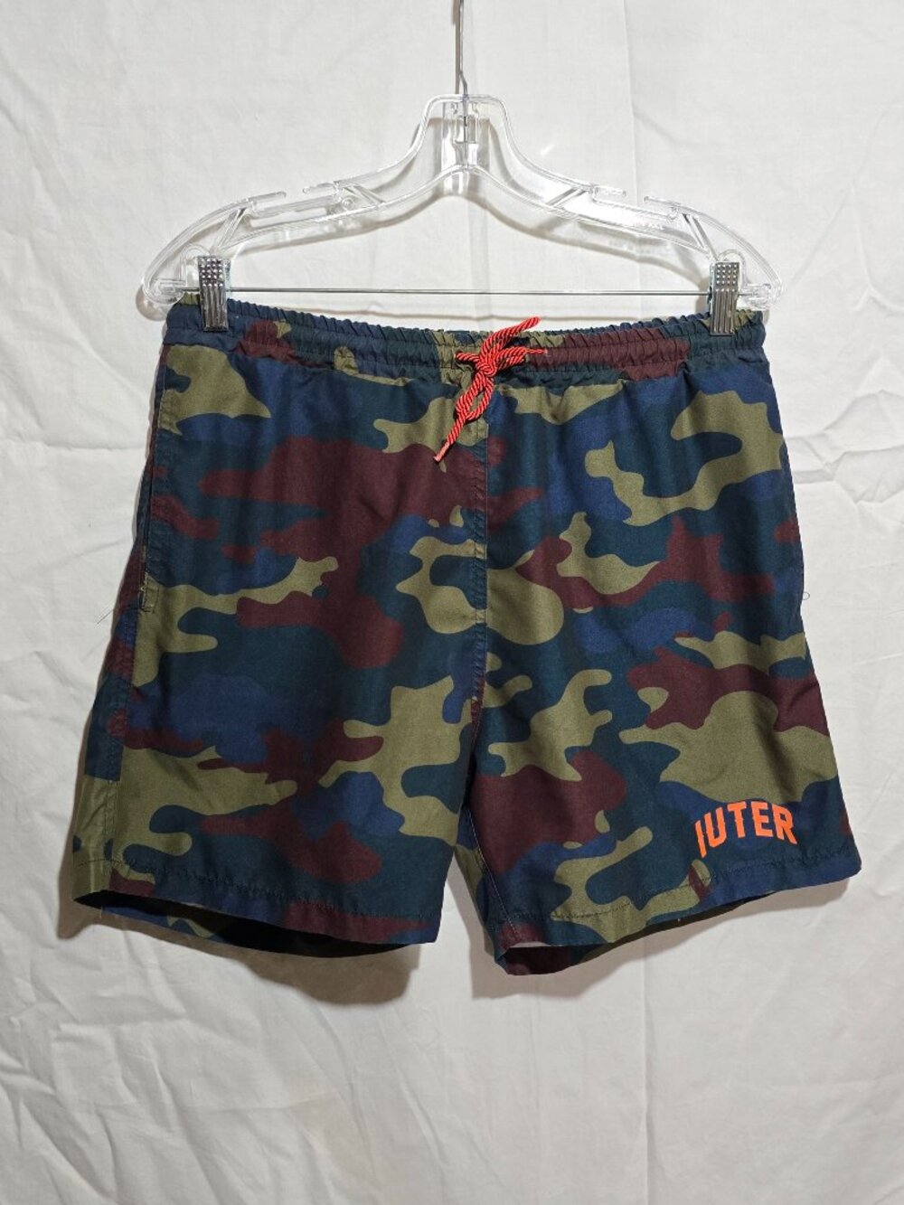 IUTER Made in Italy Men's 5" IS Swim Shorts - Blue Brown Camo - Sz L*